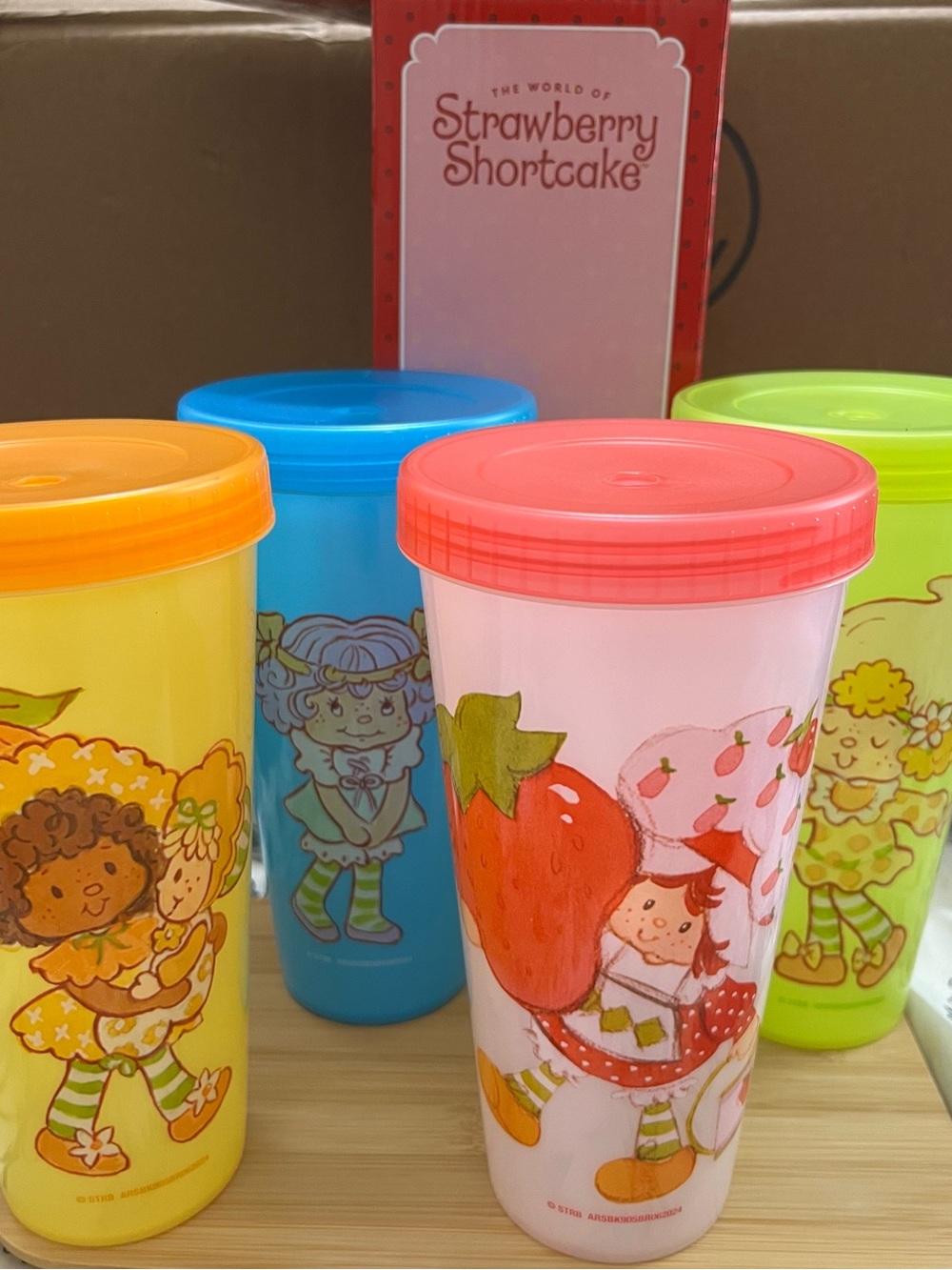 Strawberry Shortcake Pink Travel Cup with Coral Lid